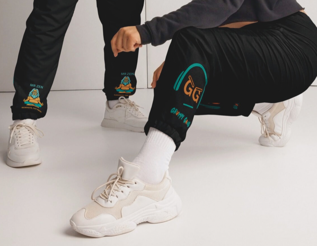 Unisex track pants- Grumpy Gang. Mr Zen