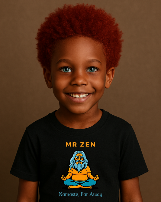 Organic cotton kids t-shirt- Grumpy Gang- Mr Zen