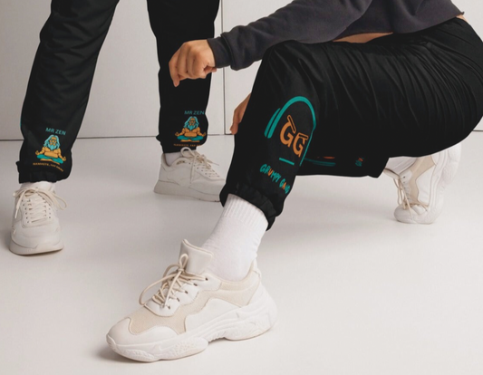 Unisex track pants- Grumpy Gang. Mr Zen